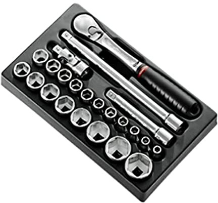 FACOM MOD.SL161-36 23 Pièces Jeu de Module douilles 6 Pans métriques, Multicolore, 1/2, Set de 23 Pièces