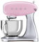 Smeg, Impastatrice Planetaria SMF02PKEU, 10 Velocità, Smooth Start, Ciotola da 4,8 L, Sicurezza Blocco Motore, Frusta Filo, Frusta Piatta, Gancio e Coperchio Versatore in Dotazione, 800W, Rosa