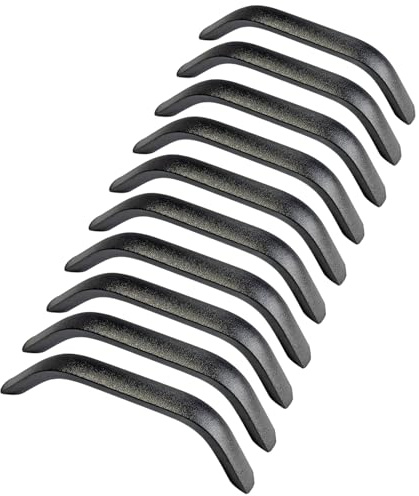 Qrity 20 Stück Moderne Schrankgriffe, 128 mm Lochmitte, Möbelgriff Massives Aluminium, Griffe mit Schrauben für Möbeldekoration