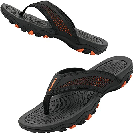 Herren Zehentrenner Flip Flops Sandalen Pantoletten Rutschfest Badelatschen