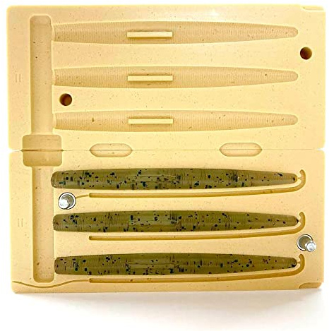 Smedioks Hochwertige weiche Kunststoff-Köder, Spritzgussform, Angelköder, 3 Mulden, Yum Dinger 10,2 cm