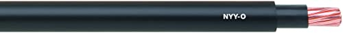 10 Meter Lapp 1550038 NYY-J 1x35 mm² RM 0,6/1kV Erdkabel schwarz I Schutzleiter 35mm2 für feste Verlegung I PVC Starkstromkabel für Außenbereich I UV-beständig, Flammwidrig I Kupfer