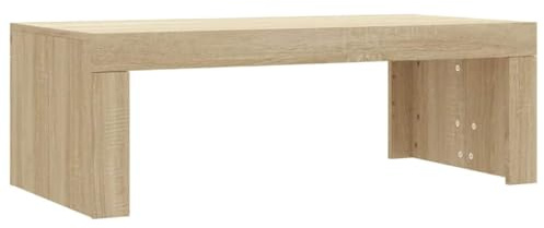 vidaXL Salontafel 102x50x36 cm bewerkt hout sonoma eikenkleurig