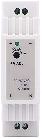 DIN-Schienen-Netzteil 15 W 5 V 3 A, Hochwertiges Technisches Kunststoffgehäuse, Geringe Welligkeit, für Schaltschrank