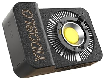 Luce video COB da 100W con attacco Bowens e impugnatura portatile, illuminazione bicolore 10000Lux/m 2700K-7500K con 10 simulazioni di scenari, con controllo a pannello e controllo APP