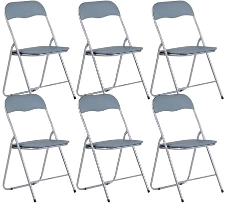 Pack 6 Sillas Plegables Acolchadas Basic 44x46x79cm 7house