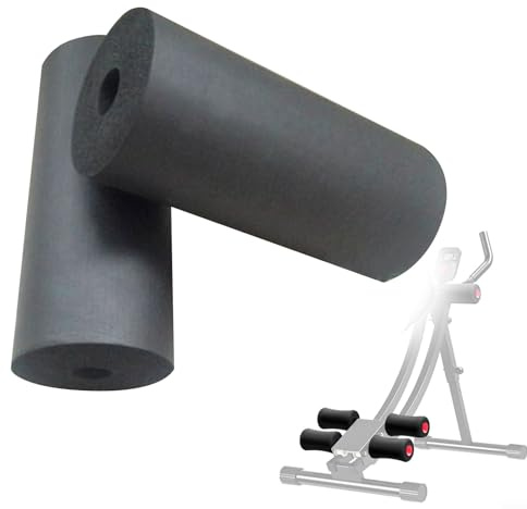 Set di 2 cuscinetti in schiuma per piedi, set di rulli di ricambio per esercizi in palestra, per panca pesi (170 mm)
