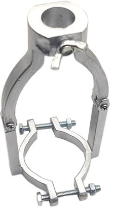 Milageto Bohreradapter für Vierkantlöcher, Befestigungshalterung für Zapfenbohrer, Bohrmaschinenzubehör für Bohrmaschinen, Stemmmaschine, GRAU