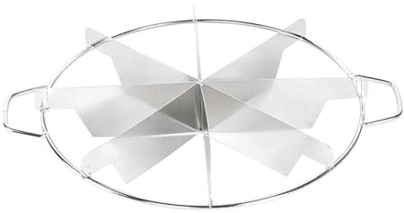 perfk Cortador de Tartas, Marcador de porciones de Tartas, multifunción, 6/7/8 Cortes, Resistente al óxido, Herramienta para Cortar Tartas, Divisor de, 8 Rebanadas