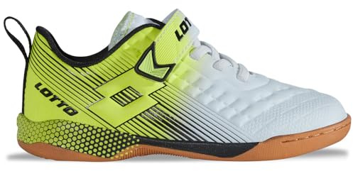 LOTTO Unisex barn Shoota K barnsneakers, Vit lime, 33 EU