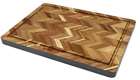 AOFCESQY Tagliere Tagliere in Legno Choing Board con scanalatura per Il Succo Tagliere Rettangolare in Legno Choing Tagliere da Portata in Legno Blocco da Macellaio,