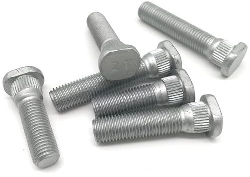 Radschrauben Radbolzen, 5/20 stück Geschmiedet Rad Hub Spline 14mm Bolzen Schraube 12x 1,5 12x 1,25 48/62/67/ 72mm Anzug Fit Verwenden for(5PCS 57mm,M12x1.5)