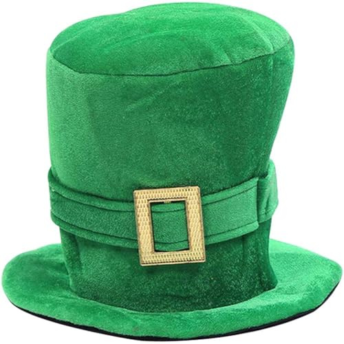 Zghhc St. Patricks Day Hut, Grüner Zylinder, Damen, Herren, Unisex, Irischer Klassischer Hut Für Kostüme, Irische Feiertagskostüme, Zubehör
