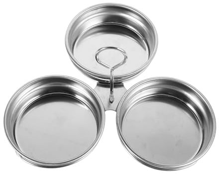 ULTECHNOVO Molde Inoxidable Para Huevos Escalfados Colador De Huevos Herramienta De Cocina Multifuncional Taza Antiadherente