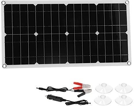 YUEYASHUX 40W Polycrystalline Silicon Flexible Solar Panel Charger for Laptop Car Batteries Travel Outdoor