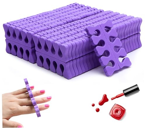 Zehentrenner für die Pediküre 100 Stück weicher Zehenspreizer aus Schaumstoff für die Pediküre wiederverwendbare Fingertrenner für Nagellack Zehentrenner für Damen Nagellack