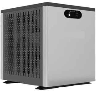 QAXRZCUCD Mini Riscaldatore for Piscina, Pompa di Calore Inverter for Riscaldamento Potente Ed Efficiente(Gray)