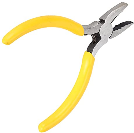 FILFEEL Alicates de Punta de Aguja Multifuncionales para Hacer joyas: Cortadores de Alambre con Cuentas Elegantes con Ergonómico (alicates de punta plana)