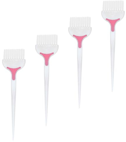 EXCEART Juego de 4 Pinceles para Teñir el Cabello en Abs, Cepillos Profesionales para Peluquería y Uso Hogar, Ideales para Foiling y Cuidado Capilar