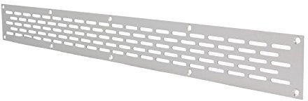MS Beschläge® Aluminium Lochblech Lüftungsgitter Lüftung Breite 50mm Lochung 20mm x 3mm Silber eloxiert (500mm)