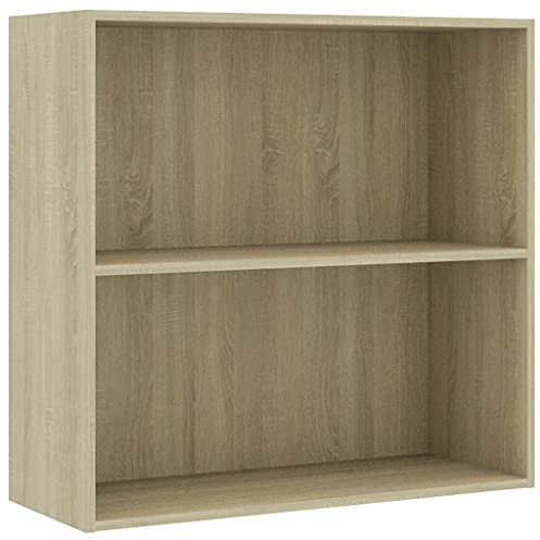 vidaXL Bücherregal Sonoma-Eiche 80x30x76,5 cm Holzwerkstoff