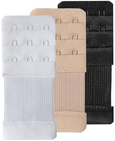SAMGU Bra Extenders 2 Hook / 3 Hook / 4 Hook / 5 Hook Soft Elastic Bra Strap Extensions
