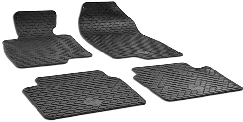 WALSER DirtGuard Gummi Fussmatten Auto für Mazda 3 (BM, BN) 07/2013-Heute, 100% passgenaue Auto Fußmatten, robuste Universal Fußmatte Auto, Gummimatten Auto