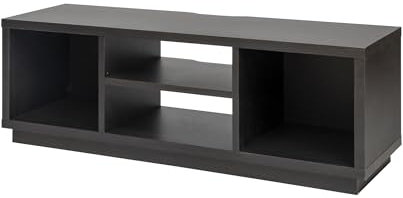 Iris Ohyama, Porta TV/Mobile TV/TV Supporto in legno/Porta TV con ripiani aperti/Porta TV per TV da 55 pollici, Legno massello, Ufficio, Soggiorno - TV Cabinet Standard OTS-125S - Quercia nera