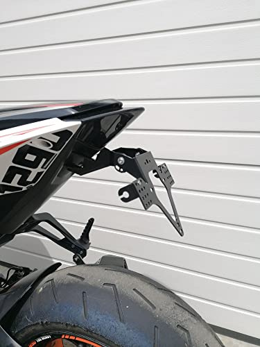 Kennzeichenhalter GroFaTec EVO kompatibel mit KTM 1290 Superduke R Bj 2014-19 Super Duke SDR Kennzeichenträger Beast Nummernschild Träger Halter kurzes Heck Heckumbau Porta Targa