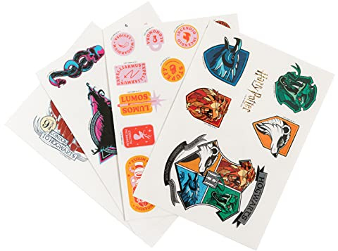 Grupo Erik Harry Potter Reusable Stickers - Gifts Under 5 Pounds | Waterproof & Removable Laptop Stickers for Adults & for Children | Harry Potter Merchandise, Cheap Gifts for Women & Men