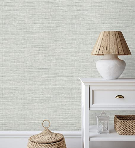 GAULAN 682343 - Papel pintado vinílico ecológico efecto fibra vegetal tejida teñida con textura en relieve para pared salón cocina baño pasillo comedor - Rollo de 10 m x 0,52 m