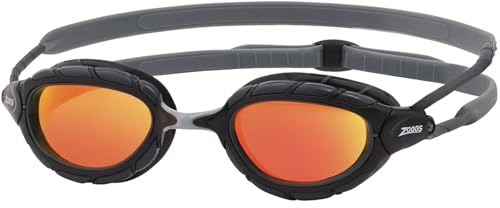 Zoggs Predator Schwimmbrille für Erwachsene, UV-Schutz, verstellbare Komfort-Brillengurte, beschlagfreie Schwimmbrille, Goggles für Erwachsene, Ultra-Fit-Dichtung