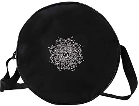 Aflytep Yoga-Radtasche aus Nylon, schwarz, Mandala, Yogatasche, Kreis, für Yoga, Rad, große Kapazität