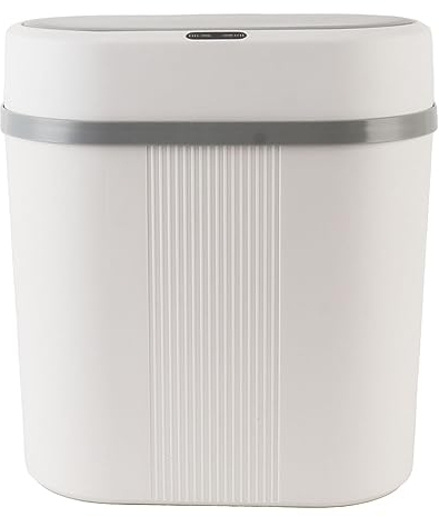 Tyenaza Pattumiera Automatica, 12 Litri Pattumiera Intelligente, Cestino con Sensore di Movimento, Cestino Intelligente Bagno Alimentata a Batteria, per Camera da Letto, Bagno, Cucina