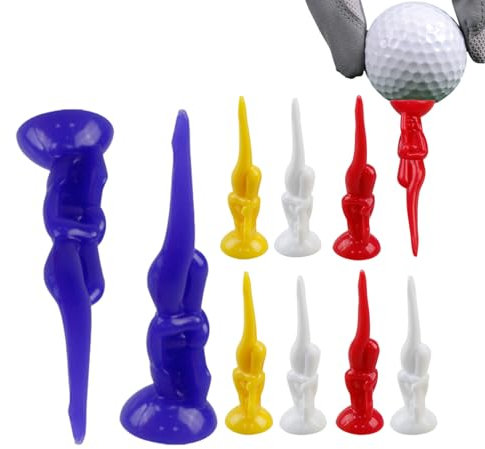 Ristyur Neuheit Golf Tees – Lustige Schönheitsform Golfzubehör, verschleißfeste Golfausrüstung für Golfpartys, Übungen, wiederverwendbare Golf-Tees für Training