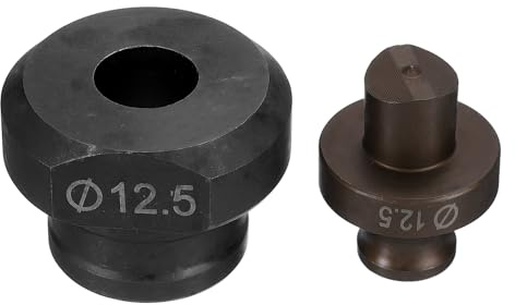 QUARKZMAN Troqueladora Hidráulica para Perforar Agujeros de 12.5mm de Precisión - Kit de Perforación Eléctrica Hidráulica para Máquina Perforadora MHP-20 JP-20, Borgoña y Negro