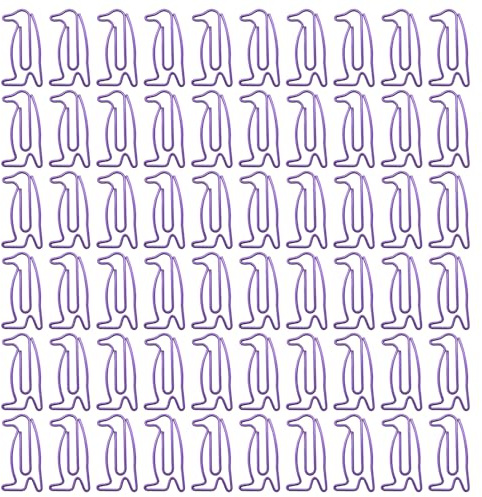 60 Stück Pinguin-Büroklammern, Cartoon-Tier-Büroklammern, Büroklammer-Lesezeichen, Aktenklammern, Pinguin-Büroklammern, Geeignet Für Schulen Und Büros