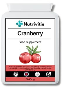 Cranberry Tablets for Urinary Infections 5040mg – 90 High Strength Cranberry Capsules | UTI Treatment for Women & Men | Bladder Control & Urinary Tract Health Support | Vegan, Non-GMO, Made in UK