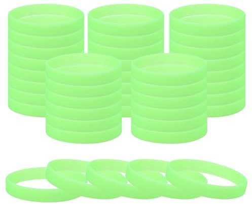 PATIKIL Glow in the Dark Bracelets, Unisex Silicone Sports Glow Wristbands for Sports Party Games Fashion Decorations