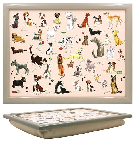 The Leonardo Collection Finola Stack Hot Dogs Laptray | Bean Bag Tray for Meals | Stylish Food Tray for Dinner or Breakfast | Perfect for Home Comfort