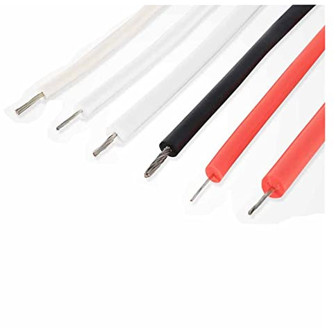 20 m verzinnter Kupferdraht UL3239 Silikon 6 kV 10 kV 20 kV Hochspannungskabel 16 AWG 18 AWG 20 AWG 22 AWG 24 AWG Hochtemperatur 150 °(Rosso,10KV-18AWG)