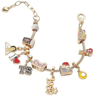 NEMTARANGMA New 2026 Charm Bracelet Friendship 1989 Midnight Reputation Music Album Pendants Dangle Bangle Jewelry Gifts For Fans Decoration Luxury With You Accessories Trendy Best Gift