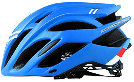 Casque de Vélo de sécurité Casque de Cyclisme pour Adultes Hommes Femmes Femmes, EP + Couverture PC Casque de Vélo de Route Moule Intégralement pour Scooter Mountain & Road (Bleu)