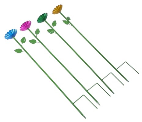 UPKOCH 4pcs Hummingbird Feeders with Flower Shape Design Outdoor Watering Station for Garden Easy to Insert Butterfly Water Feeder for Birds Decorative Bee Watering Cups