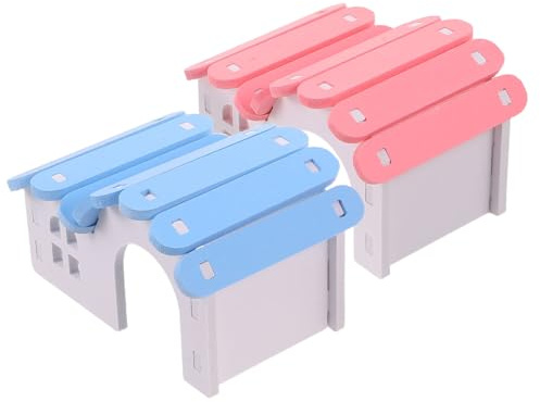 Alasum 2 Stück-Pack Hamsternest aus PVC Leicht und Spielerisch als Versteck und Schlafplatz für Mäuse und Meerschweinchen im Kleintiergehege