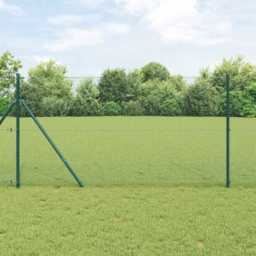 Recinzione frangivista doppia asta, recinzione con palo verde, 1,2 x 50 m, in acciaio