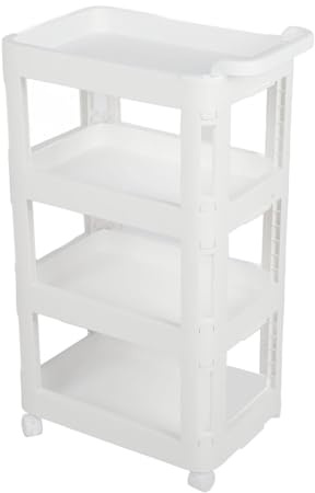 Fdit Carro de Almacenamiento con Ruedas, Carrito Utilitario Multifuncional Duradero para Cocina, Sala de Estar, 27 Uds. (820)