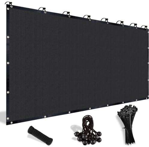 Shade&Beyond Filet d’ombrage 3x4m PEHD 160g/m², Protection Solaire UV 90% | toile d’ombrage extérieure respirante avec œillets, voile d’ombrage pour jardin, pergola, terrasse, piscine et serre, noir
