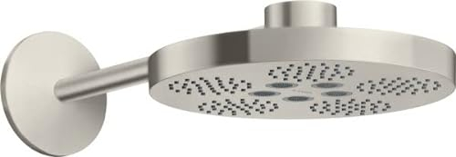 hansgrohe AXOR One Duschkopf 280 2 Strahlarten mit Brausearm, 48492800, Farbe: Edelstahl Optic