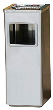 Aschenbecher Aschenbecher Mülleimer Outdoor Indoor Aufzug Korridor Edelstahl Aschenbecher Mülleimer Quadratischer zylindrischer Mülleimer Standaschenbecher (Color : E)